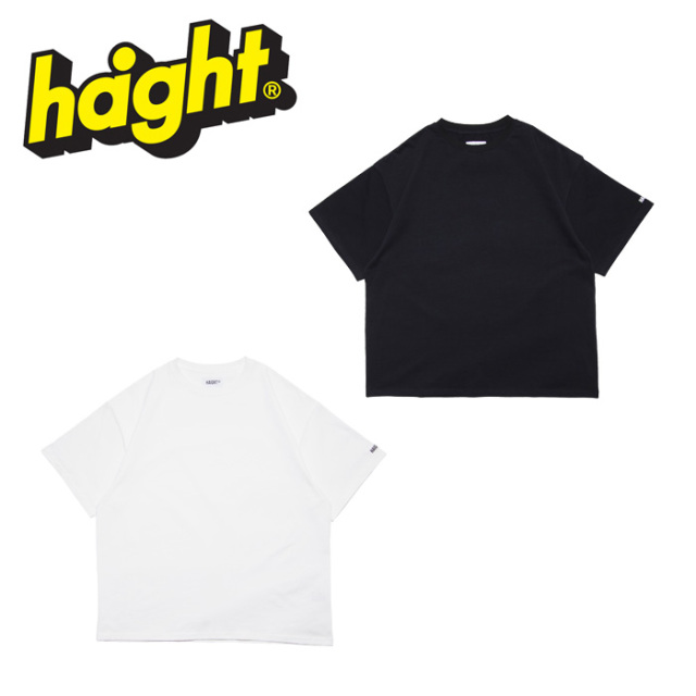 HAIGHT (ヘイト)　PLAIN Tee　 【Tシャツ】【HTSS-241003】　【2025 SPRING&SUMMER 新作】【ホワイト ブラック】