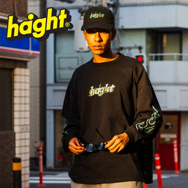 HAIGHT (ヘイト)　FLAMES LOGO LS Tee　 【ロングスリーブTシャツ】【HTSS-251005】　【2025 SPRING&SUMMER 新作】【RAT HOLE STUDIO