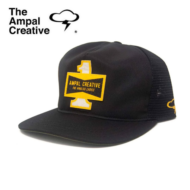 THE AMPAL CREATIVE (ザ・アンパル クリエイティブ)　CHAMPION - Premium Trucker - Black　【キャップ 帽子 定番 人気 カリフォルニ