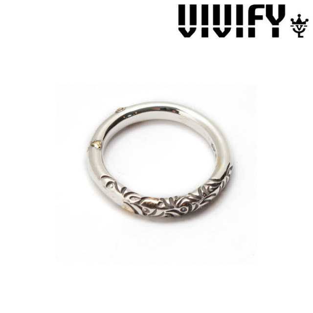 VIVIFY(ヴィヴィファイ)(ビビファイ)　Arabesque Ring w/gold（3mmbody）　【オーダーメイド 受注生産】　【キャンセル不可】　【VIV