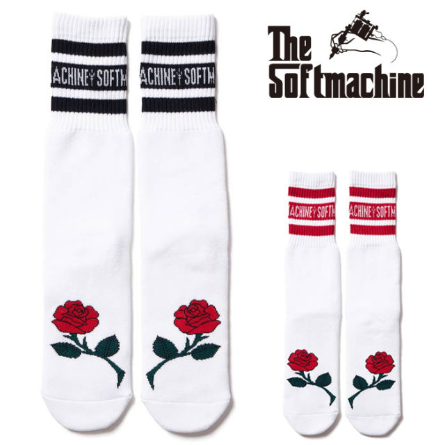 SOFTMACHINE (ソフトマシーン)　AFTER SCHOOL SOX (SOX)　【ソックス 靴下】【ブラック レッド タトゥー】【2023SUMMER VACATION 新