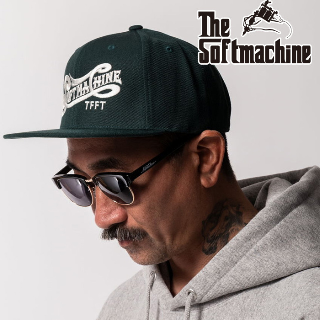 SOFTMACHINE (ソフトマシーン)　BURP CAP　【キャップ】【ブラック チャコール グリーン タトゥー】【2025 AUTUMN&WINTER 先行予約】