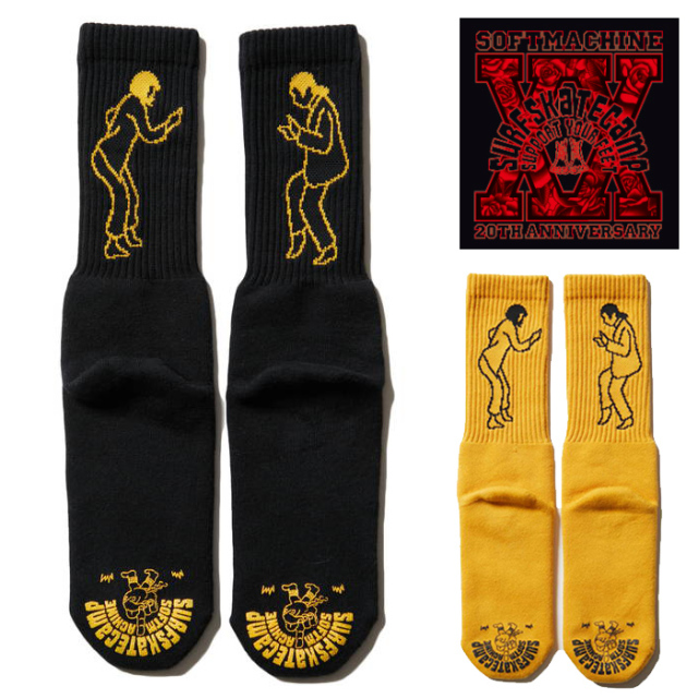 SOFTMACHINE (ソフトマシーン)　DANCE SOX　【ソックス 靴下 タトゥー】【SURFSKATECAMP サーフスケートキャンプ】【SOFTMACHINE 20t