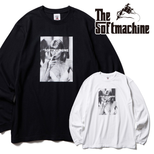 SOFTMACHINE (ソフトマシーン)　ELVIRA L/S　【Tシャツ 長袖】【ホワイト ブラック タトゥー】【2025 SPRING&SUMMER COLLECTION先行