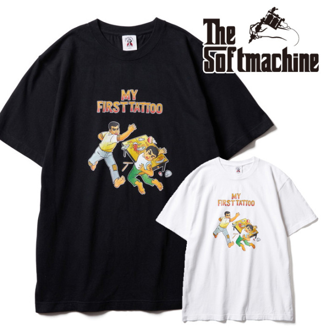SOFTMACHINE (ソフトマシーン)　 FATHER-T　【Tシャツ 半袖】【ホワイト ブラック タトゥー】【2025 SPRING&SUMMER COLLECTION新作】
