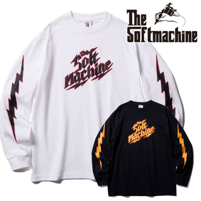 SOFTMACHINE (ソフトマシーン)　FLASH L/S　【Tシャツ 長袖】【ホワイト ブラック  タトゥー】【2025 AUTUMN&WINTER 先行予約】【予