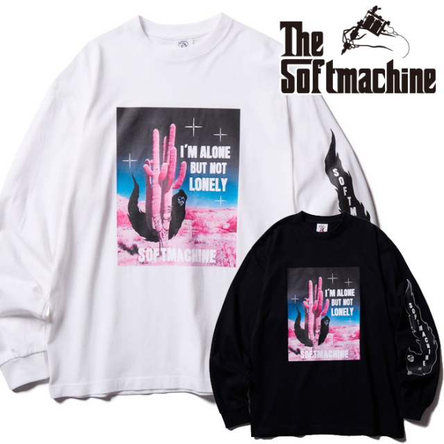 SOFTMACHINE (ソフトマシーン)　FLOATING L/S　【Tシャツ 長袖】【ホワイト ブラック  タトゥー】【2025 AUTUMN&WINTER 先行予約】【