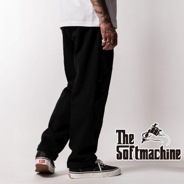 SOFTMACHINE (ソフトマシーン)　 F.O.B WOOL　【ウールパンツ】【ブラック グレー タトゥー】【2025 AUTUMN&WINTER 先行予約】【予約