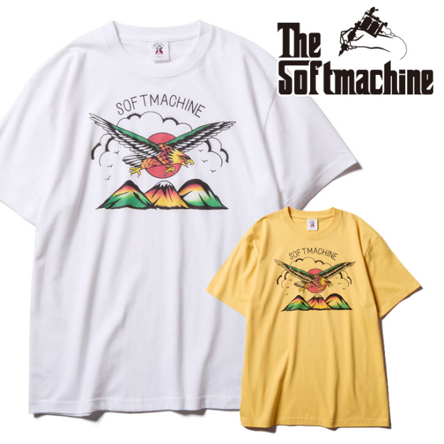 SOFTMACHINE (ソフトマシーン)　 FREEDOM-T　【Tシャツ 半袖】【ホワイト イエロー タトゥー】【2025 AUTUMN&WINTER 先行予約】【予