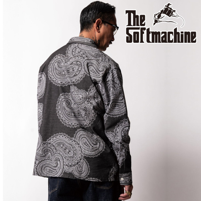 SOFTMACHINE (ソフトマシーン)　GENE FLANNEL SHIRTS　【シャツ 長袖】【ブラック ブラウン レッド  タトゥー】【2025 AUTUMN&WINTER