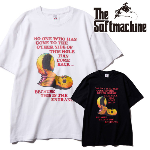 SOFTMACHINE (ソフトマシーン)　HOLE-T　【Tシャツ 半袖】【ホワイト ブラック タトゥー】【2025 AUTUMN&WINTER 先行予約】【予約商