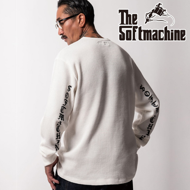 SOFTMACHINE (ソフトマシーン)　LETTERED THERMAL　【サーマル 長袖】【ホワイト ブラック  タトゥー】【2025 AUTUMN&WINTER】【お取