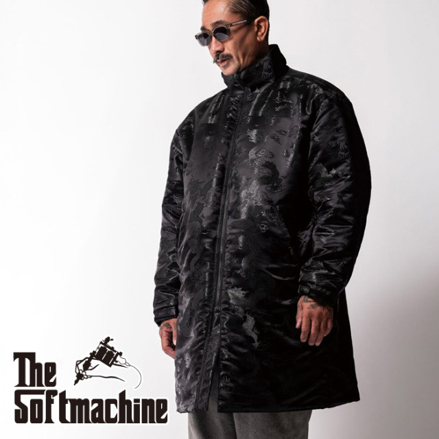 SOFTMACHINE (ソフトマシーン)　LUMINOUS COAT　【コート リバーシブル】【ブラック タトゥー】【2025 AUTUMN&WINTER 先行予約】【予