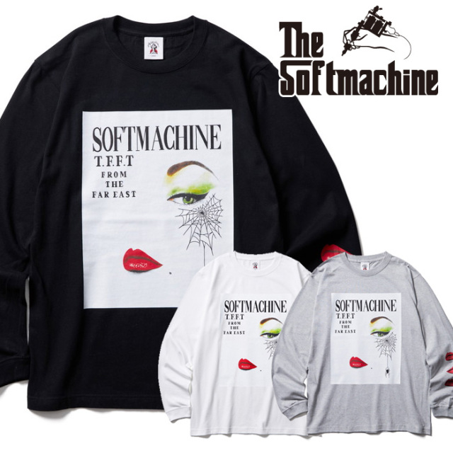 SOFTMACHINE (ソフトマシーン)　MAGAZINE L/S　【Tシャツ 長袖】【ホワイト ブラック グレー タトゥー】【2025 SPRING&SUMMER COLLEC