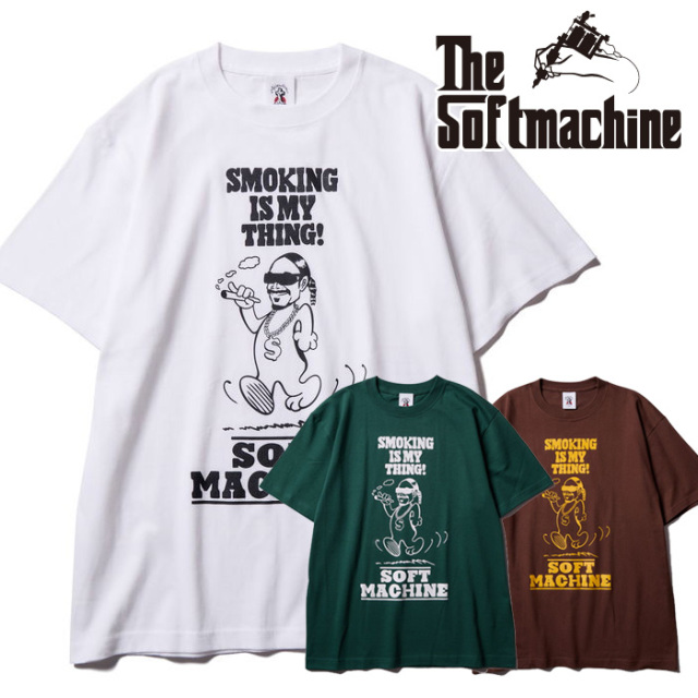 SOFTMACHINE (ソフトマシーン)　MY THING-T　【Tシャツ 半袖】【ホワイト ブラウン グリーン タトゥー】【2025 AUTUMN&WINTER 先行予