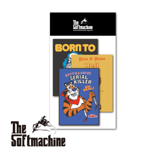 SOFTMACHINE (ソフトマシーン)　SM STICKER SET　【ステッカーセット】【おしゃれ タトゥー】【2025 SPRING&SUMMER COLLECTION 新作