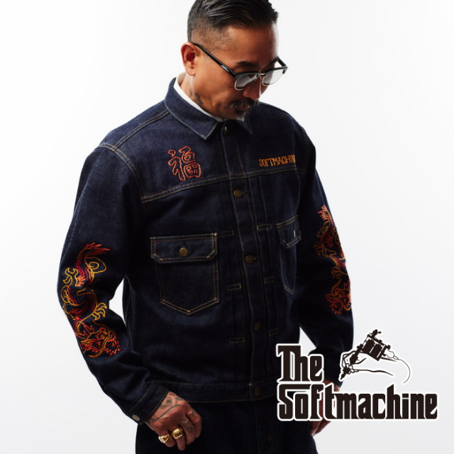 SOFTMACHINE (ソフトマシーン)　TERRITORY DENIM JK　【デニムジャケット】【デニム タトゥー】【2025 SPRING&SUMMER COLLECTION 新