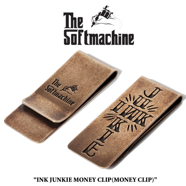SOFTMACHINE (ソフトマシーン)　 INK JUNKIE MONEY CLIP　【先行予約】【キャンセル不可】　【マネークリップ】　