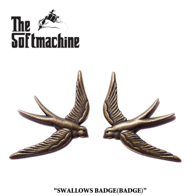 SOFTMACHINE (ソフトマシーン)　 SWALLOWS BADGE(BADGE SET)　【先行予約】【キャンセル不可】　【SOFTMACHINE(ソフトマシーン) バッ