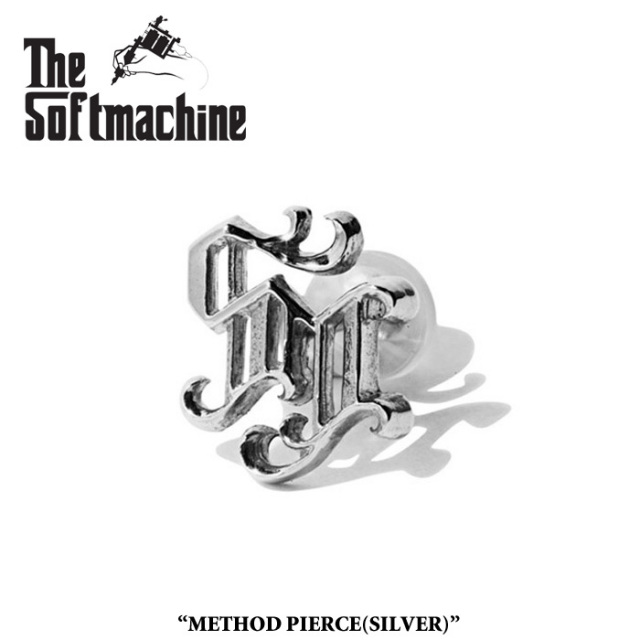 SOFTMACHINE (ソフトマシーン)　 METHOD PIERCE(PIERCE)(SILVER)　【即発送可能】【ピアス 片耳 アクセサリー シルバー】　