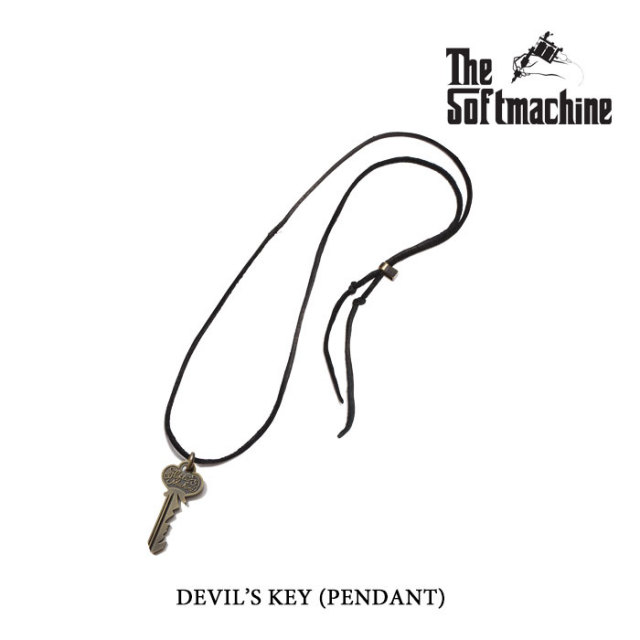 SOFTMACHINE (ソフトマシーン)　 DEVIL’S KEY (PENDANT)(BRASS)　【先行予約】【キャンセル不可】　【SOFTMACHINE(ソフトマシーン) 