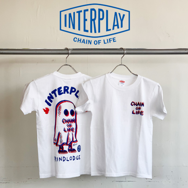 INTERPLAY × GRINDLODGE 　OBAKE TEE for kids　【INTERPLAY インタープレイ GRINDLODGE グラインドロッヂ コラボレーション】【生刷