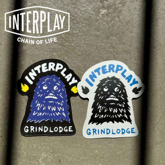 GRINDLODGE × INTERPLAY　 MOJA STICKER ver.2　【ステッカー シール】【INTERPLAY インタープレイ GRINDLODGE グラインドロッヂ コ