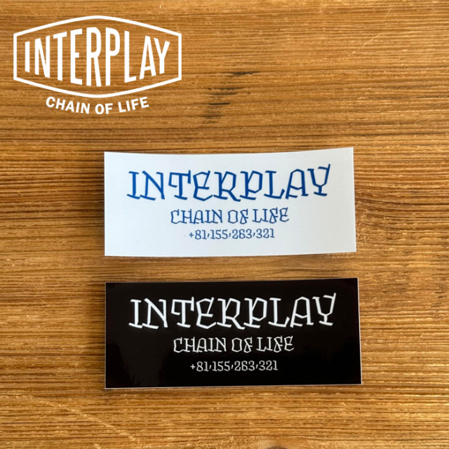 INTERPLAY　 CHAIN OF LIFE STICKER 　【ステッカー シール】【INTERPLAY インタープレイ】　