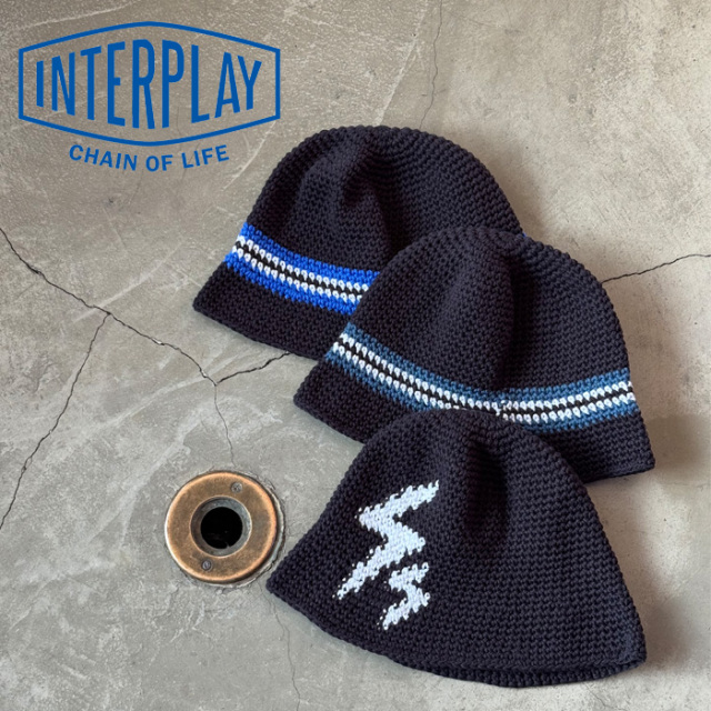 INTERPLAY(インタープレイ) × 　fifb(フィフビー) 別注　CRUSHER HAT　【クラッシャーハット 帽子 ブラック】　