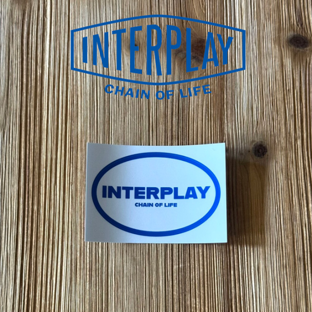 INTERPLAY　 OVAL LOGO STICKER 　【ステッカー シール】【INTERPLAY インタープレイ】　