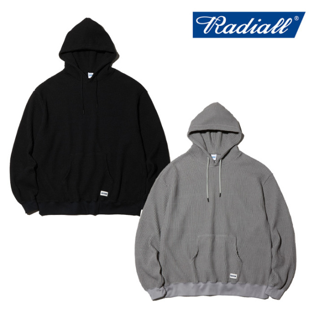 RADIALL ラディアル 　BIG WAFFLE - HOODIE SWEATSHIRT L/S 　 【パーカー】【2023 AUTUMN＆WINTER COLLECTION】【RAD-23AW-CUT002】