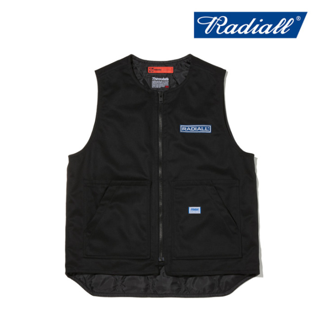 RADIALL ラディアル 　CNQ RIVERSIDE - ZIP UP VEST　 【ワークベスト】【2024 AUTUMN＆WINTER COLLECTION】【RAD-24AW-JK007】【イ