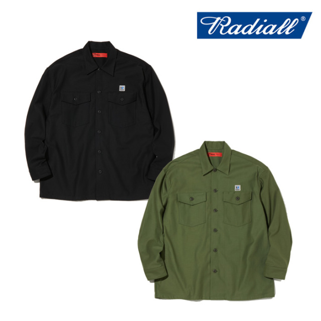 【SALE30%OFF】　RADIALL ラディアル 　HAMMOND - OPEN COLLARED SHIRT L/S　 【シャツ 長袖】【2024 AUTUMN＆WINTER COLLECTION】【