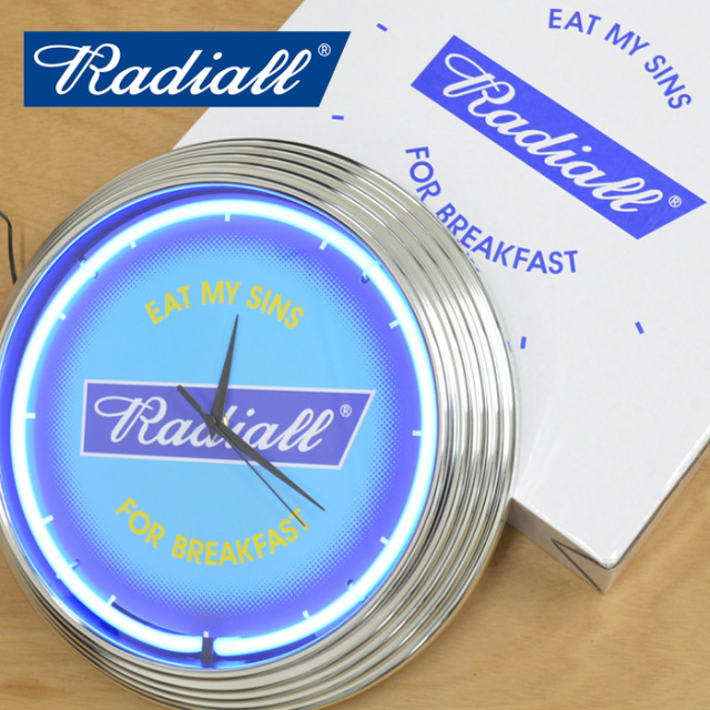 【再入荷!!】　 RADIALL (ラディアル)　 FLAGS - NEON CLOCK -　 【2019 SPRING&SUMMER SPOT COLLECTION】　 【RAD-18SS-SP-ACC002】