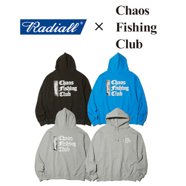 RADIALL ラディアル 　CHROME LETTERS - HOODIE SWEATSHIRT L/S　 【スウェットパーカー】【2024 初売り】【RAD-23AW-SPOT-JW002】【