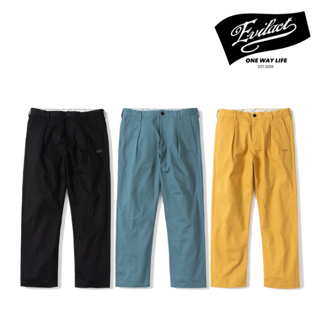 EVILACT (イーブルアクト)　TUCK CHINO　【チノパンツ】【EA-WFRSS-P05】【2024春夏新作】 　 インタープレイ INTERPLAY