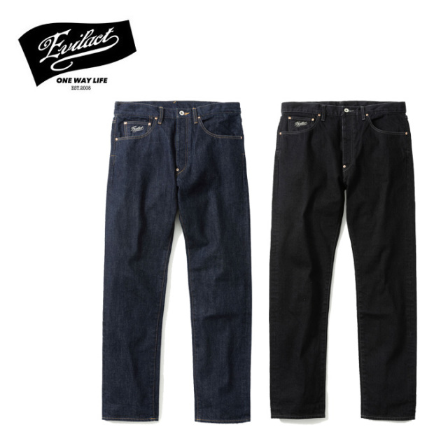 EVILACT (イーブルアクト)　STRAIGHT DENIM　【デニム パンツ】【EA23-AW-P03】【2023秋冬新作】 　 インタープレイ INTERPLAY