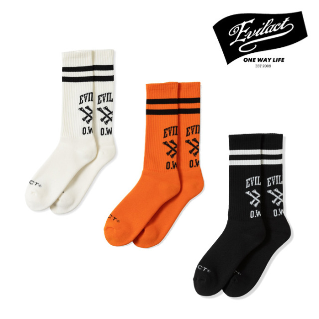 EVILACT (イーブルアクト)　 DCB LONG SOCKS 　【 ソックス 靴下 EA-WFRSS-A02】 　 インタープレイ INTERPLAY