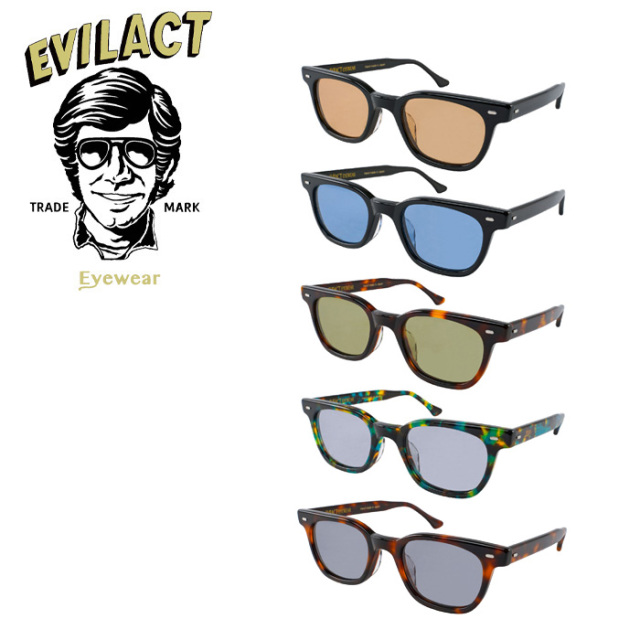 EVILACT EYEWEAR (イーブルアクトアイウエア)　 HENDERSON (ヘンダーソン) COLOR LENS　 【サングラス メガネ】【EAE23-05】【2023新