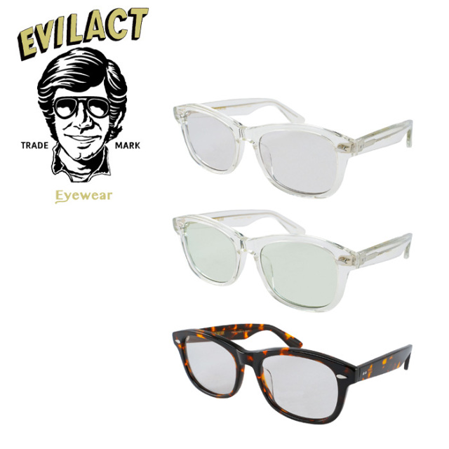 EVILACT EYEWEAR (イーブルアクトアイウエア)　 CYCLONE  (サイクロン) COLOR DIMMING LENS　 【サングラス メガネ 調光レンズ】【EA