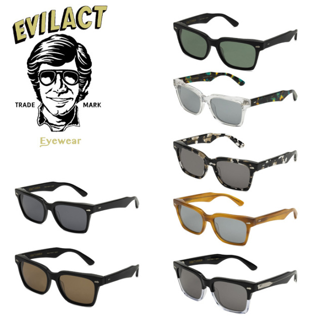 EVILACT EYEWEAR (イーブルアクトアイウエア)　 EMBLEM (エンブレム) COLOR LENS　 【サングラス メガネ】【EAE23-14】【2023新作 新