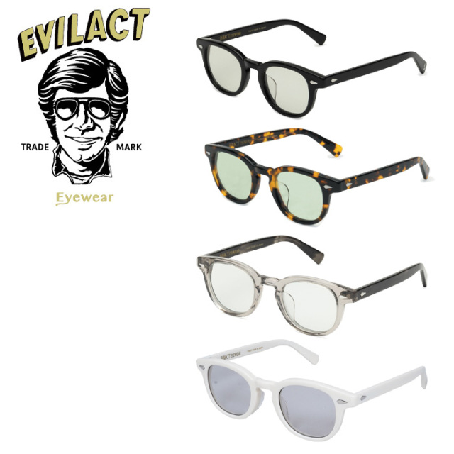 EVILACT EYEWEAR (イーブルアクトアイウエア)　 ACE(エース) COLOR DIMMING LENS　 【サングラス メガネ カラー調光レンズ】【EAE23-