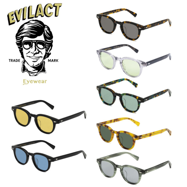 EVILACT EYEWEAR (イーブルアクトアイウエア)　 ACE(エース)COLOR LENS　 【サングラス メガネ】【EAE23-17】【2023新作 新色】【イ