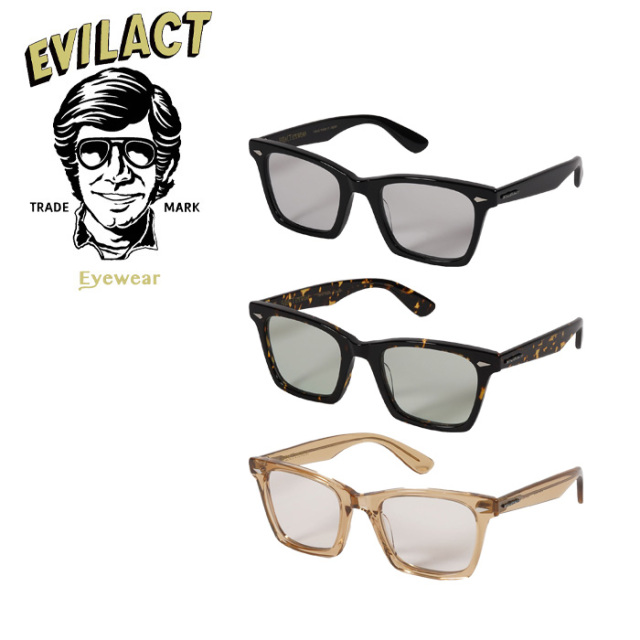 EVILACT EYEWEAR (イーブルアクトアイウエア)　 MUSTANG  COLOR DIMMING LENS　 【サングラス メガネ カラー調光レンズ】【EAE24-21
