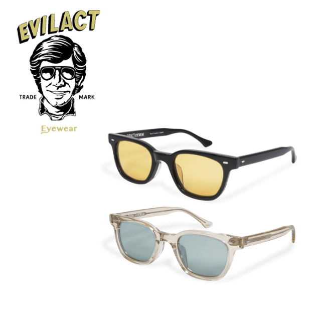 EVILACT EYEWEAR (イーブルアクトアイウエア)　 HENDERSON (ヘンダーソン) COLOR LENS　 【サングラス メガネ】【EAE26-05】【2026新