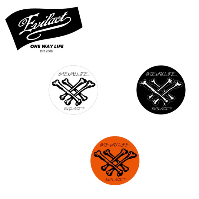 EVILACT (イーブルアクト)　EVILACT sticker A (S size)　 【ステッカー シール】【インタープレイ INTERPLAY】