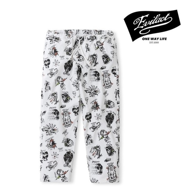 EVILACT (イーブルアクト)　ALL PATARNED PANTS　【イージーパンツ】【EA-WFRSS-P06】【2024春夏新作】 　 インタープレイ INTERPLAY