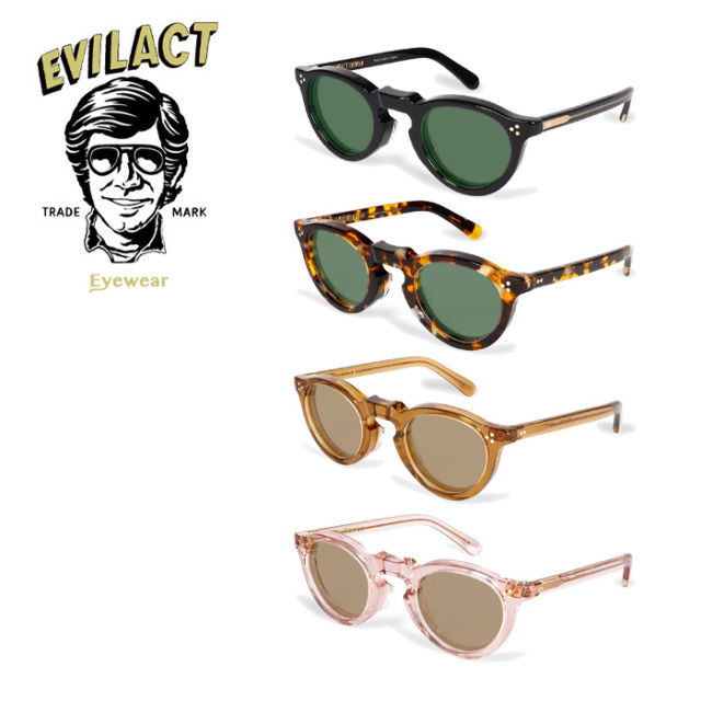 EVILACT EYEWEAR (イーブルアクトアイウエア)　 GREEVES(グリーヴス) COLOR LENS　 【サングラス メガネ】【EAE25-06】【2025新作 新