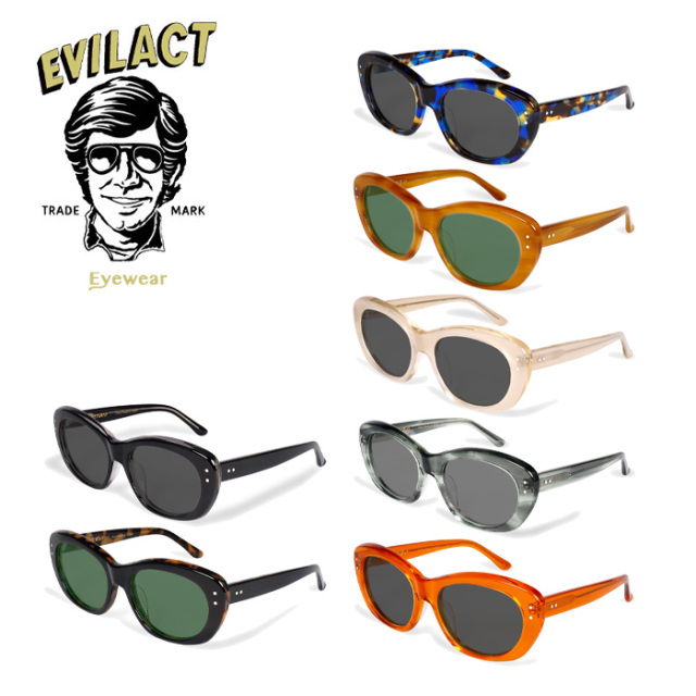 EVILACT EYEWEAR (イーブルアクトアイウエア)　 GREYHOUND  COLOR LENS　 【サングラス メガネ カラーレンズ】【EAE25-19】【インタ