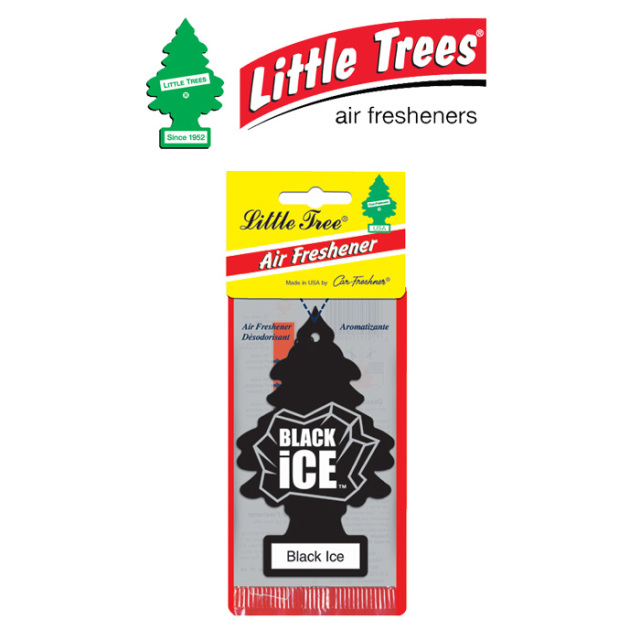 Little Trees (リトルツリー)　 AIR FRESHENER - BLACK ICE -　【エアフレッシュナー ブラックアイス】【インタープレイ INTERPLAY】